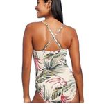 Kona Sol ™ Pique Bandeau High Coverage One Piece Swimsuit Tropical Size Small Photo 1