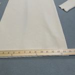 ZARA NWOT  Dress S Womens Knit Sweater Long Sleeve Beige Sheer Yoke A-Line Mini Photo 5