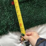 99 Jane Street Christmas Cardigan Womens Medium Green Open Front Holiday Vest Photo 4