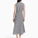 Calvin Klein  Black Gingham Tie Front Button Front Maxi Shirt Dress Sz.22W Photo 1