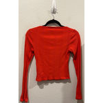 Urban Outfitters BDG Long Sleeved Square Neck Red Top Photo 4