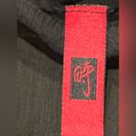 Buttons Just In Time Black Sheer Blouse With Ballon Short Sleeves With Jewel  SZ Photo 4