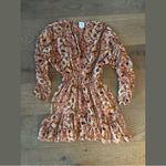 MISA Los Angeles chiara v-neck ruffle floral print mini dress Photo 1