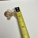 Vintage Napier Butterfly Insect Filigree Gold Tone Faux Pearl Signed Brooch Pin Photo 3