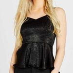 Altar'd State Black Peplum Top Photo 0