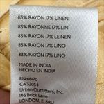 Urban Outfitters Greta Overall Romper in Light Yellow Size Small Photo 6