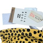 Billabong x It’s Now Cool La Playa Drew Convertible Yellow Leopard Bikini Top S Photo 8