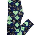 LuLaRoe OS Diamond Hearts Leggings (one size) Photo 0