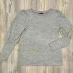 White Birch  Puff Long Sleeve Pullover Crew Neck Sweater Top Gray Size S Photo 0