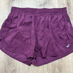 ASICS  | Women's Purple Textured Athletic Gym Workout Running Shorts Photo 0