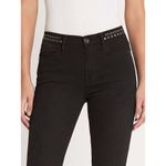 frame denim ✨ LE HIGH STRAIGHT BAND STUD BLACK SZ 27 JEANS✨ Photo 3