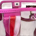 Kate Spade TRANSPARENT PINK STRIPED HANDBAG TOTE Photo 1