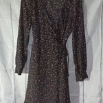 Popsugar  long sleeve sheer wrap dress Photo 0