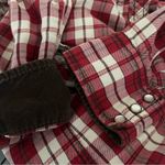 Old Navy  Red Plaid Western Shirt Pearl Snaps Soft Cotton Womens Plus Size XXL Photo 7