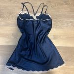 Victoria's Secret Victoria’s Secret Navy Satin Slip Dress – XS Photo 2