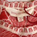 Solitaire Embroidered SZ L Top Pink Boho Cottagecore Office style Summer Trendy Photo 4