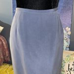 CHAUS NEW YORK NWT Chaus Size 12 Blue Silk Skirt Photo 1