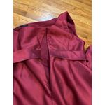 Alfred Sung  Women’s Plus Size 24 W Burgundy One Shoulder Belt Floor Length Dress Photo 9