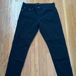 Banana Republic  black satin skinny jeans, size 29/8 preppy minimalist comfort Photo 0