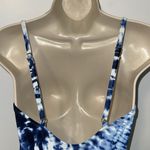 Time & Tru One Piece Swimsuit Blue & White Tie Dye Women’s Size M Medium 8 Photo 5
