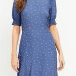 Loft Heart Novelty Midi Dress Women's 6P Coquette Soft Girl Cottegecore Coastal Photo 0