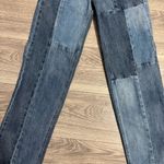 PacSun Women 90s Boyfriend Bohemian Blue Patchwork Straight Leg Jeans Size 24 Photo 4