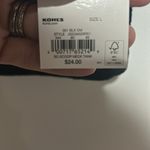 SO  Black Crop Tank with Colorful Trim and a rainbow triangle. Large NWT Photo 1