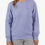 FILA  Womens Purple Midweight French Terry Crewneck Long Sleeve Sweatshirt Sz L Photo 0