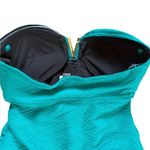 A pea in the pod  Maternity One Piece Swimsuit Strapless Womens Size Small Teal Photo 3