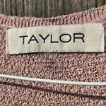 Taylor Poplin/knit Midi Dress Pink Small Photo 5