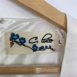 C. Luce Off White Sleeveless Round Neck Mini Dress Women's Size Large L Photo 3