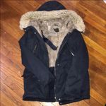 ZARA ✨HP✨ Navy Fur Lined Parka with Detachable Hood✨ Photo 3