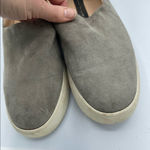 Steven By Steve Madden  Grey Faux Suede Platform Slip On Sneakers 9.5 Casual Flat Photo 6