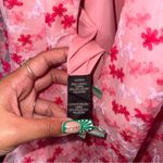 Monique Lhuillier ML  Gathered Embroidered Tulle Mini Dress Pink Floral Fit Flare Photo 14