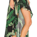 Beach Riot  BLACK PALM RACHEL MAXI HI LO SKIRT SMALL Photo 0