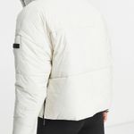 Calvin Klein Performance reversible oversized puffer coat in black/white White Size L Photo 3