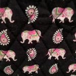 Vera Bradley Retired Hipster Crossbody Bag Purse Pink Elephants Paisley 2007 Quilt Photo 2