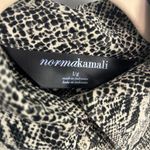 Norma Kamali Button down shirt dress in snake print 2023 stretch retro chic LG Photo 9