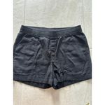 Old Navy Shorts Womens Large Black Linen Blend Coastal Beachy Resort Tropical Photo 2
