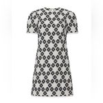 Kate Spade NWT Tweed Floral Daisy Short Sleeve Mini Dress Black white sz 4 Photo 7