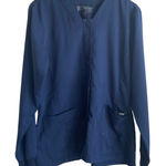 Greys Anatomy by‎ Barco Women Scrub Top L Medical Uniform Nurse Workwear Dental Blue Size L Photo 0