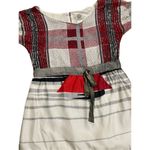 Launch by Susan Young abstract sailboat novelty 100% silk dress size XS Red Photo 6