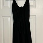 Sandro  Citrine Tie Front Halter Dress Black Photo 3