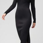 White House | Black Market New! FORME Rib Long Sleeve Cutout Dress black ,size L Photo 0