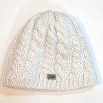 The North Face  Spell Out Wool Chunky Cable Knit Beanie Hat Photo 0