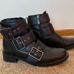 Blondo  Strap and Buckle Leather Moto Ankle Boots Casual Punk Grunge Streetwear Photo 1