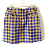 Baum Und Pfedgarten Plaid Checkered Mini Skirt Size 12 Purple Photo 0