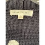 Honey Punch Rashanda Textured Dot Cardigan Navy Blue Plus Size 2X Stitch Fix Photo 4