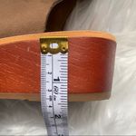 Lucky Brand Hipsta Open Toe Leather Wedge Sandals Tan Brown Size 7.5 Photo 8