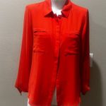 Ro & De  orange button up long sleeve blouse Photo 0